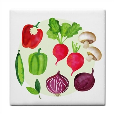 #ad #ad Vegetables Kitchen Art Backsplash Border Accent Ceramic Tile $15.94