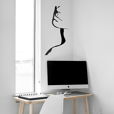 #ad Vinyl Wall Art Decal Side Face Silhouette 30quot; x 15quot; Modern Decor $15.99