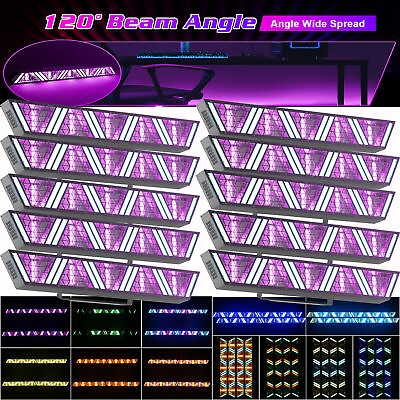 #ad 10PC 5 LED Retro Wall Wash Bar Light 360W DJ Party Stage Effect RGB Lighting DMX $458.99