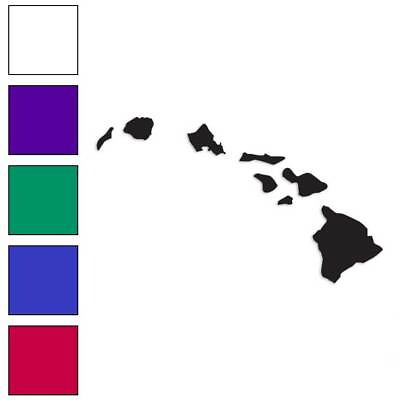 #ad Hawaiian Islands Hawaii Vinyl Decal Sticker Multiple Colors amp; Sizes #355 $23.95