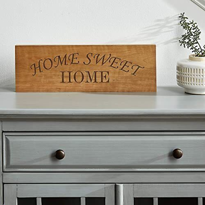 #ad Home Sweet Home Sign Farmhouse Decor Carved Rustic Wood Sign Carved with Quotes $47.21