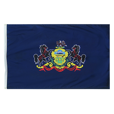 #ad 3x5 Embroidered Sewn STATE OF PENNSYLVANIA 600D Nylon Flag $48.88