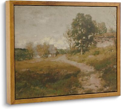 #ad Framed Canvas Wall Art for Living Room Bedroom Decor Vintage Outskirts 9.8x7.8 $50.00