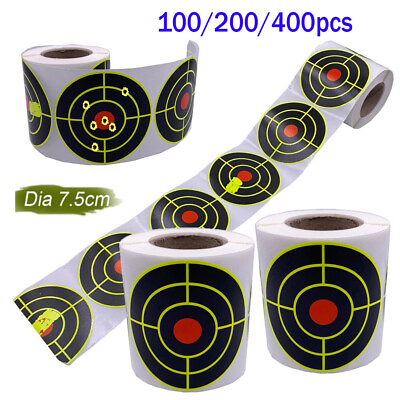 #ad Splatter Target Stickers 3inch Self Adhesive Reactive Targets Paper for Shooting $49.96