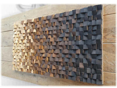 #ad #ad Wooden Wall Decor Rustic Wood Mosaic Wall D3d wall hanging wooden wall hanging $239.90
