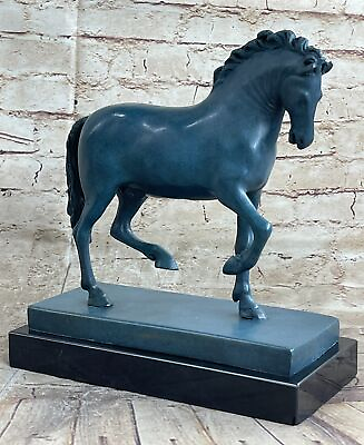 #ad Large Tang Horse by Barye Art Deco Modern Bronze Sculpture Marble Figurine Gift $149.50