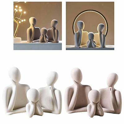#ad 3x Creative Abstract Family Statues Home Decor Gift Accessories Living Room $72.91