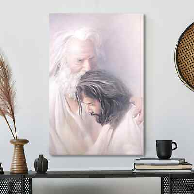 #ad God The Father Poster Canvas Print Wall Art Decoration Jesus Wall Art $12.69