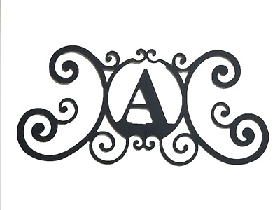 #ad Iron Metal Letter A Personalized Initial Name Wall Art Decoration Minor Defect $24.29
