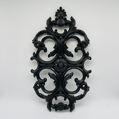 #ad Black Victorian Gothic 17.5” Hanging Wall Decor $28.00