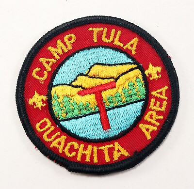 #ad Vintage 1980#x27;s Camp Tula Fleur Lis Ouachita Area Boy Scouts of America BSA Patch $12.99