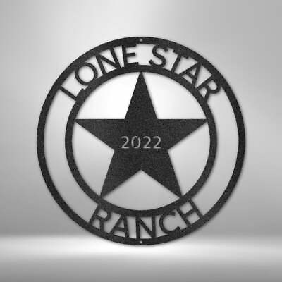 #ad Star Decor for Wall Personalized Sign Texas Star Wall Decor Indoor Outdoor $114.95