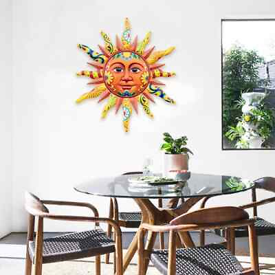 #ad Sun Metal Sign Sun Smiley Face Metal Art Metal Sun Wall Art Rustic Home Decor $290.95