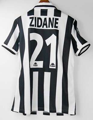 #ad 1995 1996 Zidane #21 Juventus Jersey Home Retro Shirt Pre Sale $79.41