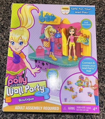 #ad Polly Pocket Wall Party Boutique Play Set in Sealed Box Comes with Doll $16.49