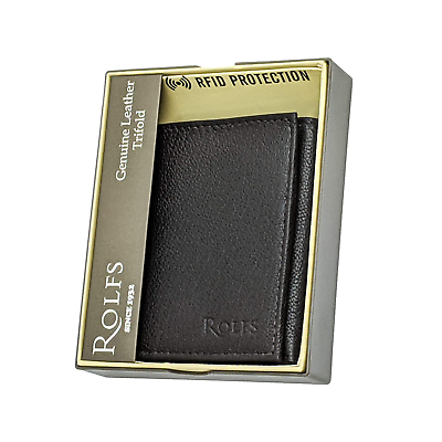Rolfs Trifold Wallets for Men RFID Blocking Genuine Leather Slim Minimalist Wall $24.99