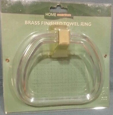 #ad Kmart Home Essentials Brass Finished Towel Ring VINTAGE OLD STOCK GREAT VALUE $12.88