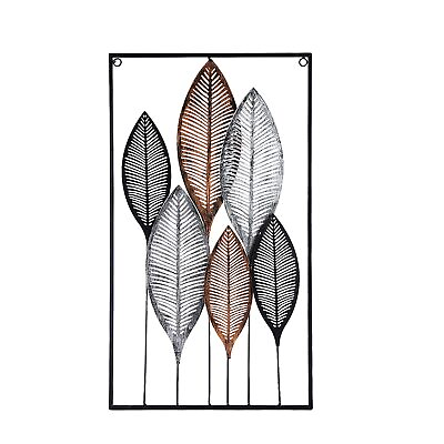 #ad #ad Metal Wall Art Wall Decor Metel Wall Decorations for Living Room Iron Leaf Wa... $46.49