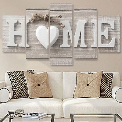 5Pcs Unframed Modern Wall Art Painting Print Set Canva Picture Home Room Decor $12.99