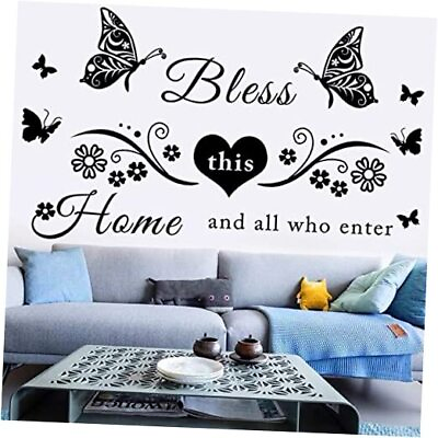 #ad Vinyl Wall Stickers Quotes Wall Art Decal Sticker Bless This Home and C0lor 2 $19.70