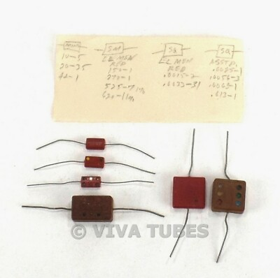 #ad #ad Vintage Lot of 90 El Menco Small Mica Capacitors Various Sizes amp; Ratings $107.95