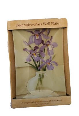 #ad Decorative Glass Wall Plate A Unique and Decorative Accent for any Room $25.00