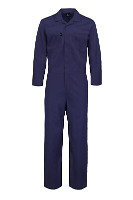 #ad Long Sleeve Cotton Blend Coverall with Multi Pockets $29.95