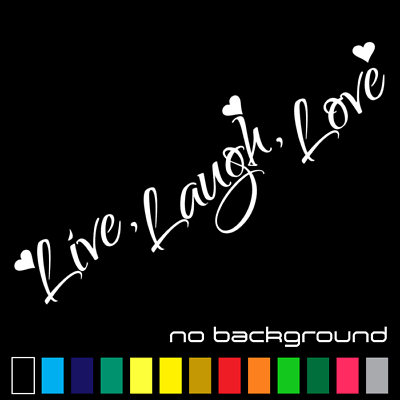 #ad Live Laugh Love Sticker Vinyl Decal Family Quote Wall Art Home Decor Car Window $7.50