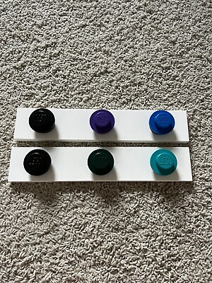 #ad #ad Lego x Target Wall Hangers Knobs Bar Purple Black Blue Teal Green LOT of 2 ✅ $19.99