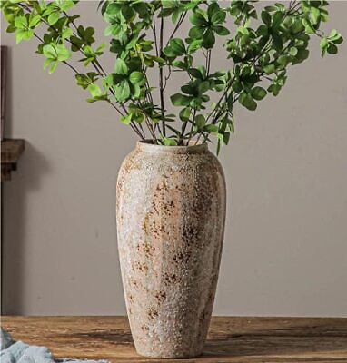 #ad Large Ceramic Rustic Vase for Home Decor 13.4 inch Pottery VaseFloor Tall V... $62.19