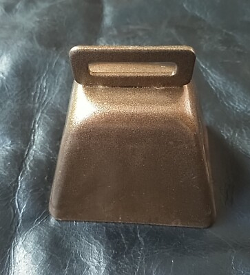 #ad Small Metal Cow Bell Bronze $4.95