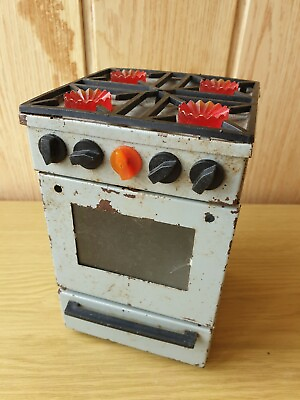 #ad Vintage Big Kitchen Gas Stove Children Toy Tin Soviet USSR $9.60