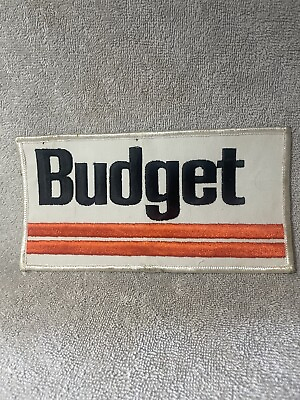 #ad Vintage Budget RENT A CAR Patch 8” x 4” $14.99