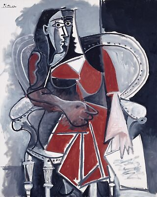 #ad 10408.Decoration Poster.Home wall Painting Art decoration.Picasso.Red dress $20.00