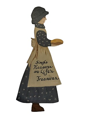 #ad Country Kitchen Wooden Hanging Farmhouse Rustic Lady Simple Pleasures Quote 16” $16.00