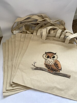 #ad #ad DIY Canvas Bag Owl Lot Of 8 NEW $16.00
