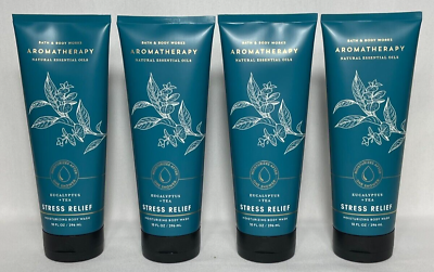 #ad NEW Bath amp; Body Works Aromatherapy Eucalyptus Tea Moisturizing Body Wash Lot x 4 $33.55