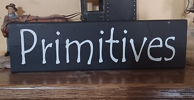 #ad Primitives rustic country farmhouse shabby distressed vintage home decor sign $7.95