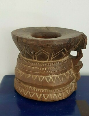 #ad African wood vase cup $350.00