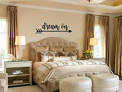 #ad DREAM ON Bedroom Vinyl Wall Art Decal Sticker Decor Lettering Quote Mural $14.76