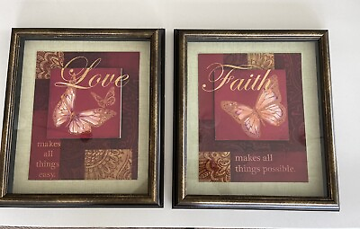 #ad Set Of Hanging Picture Wall Decor In Excellent Condition. $30.00