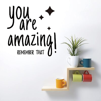 #ad You are Amazing Quotes Wall Stickers Vinyl Inspirational Wall Decals DIY Sayi... $11.29