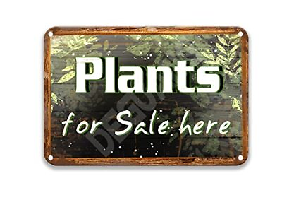#ad Plants For Sign Flower Shop Metal Sign Farm Country Kitchen Decor Outdoor Dec... $18.61