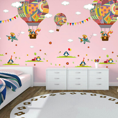 #ad Wall Decor Wallpaper Stickers for Kids Decals Baby Child Animal $9.55