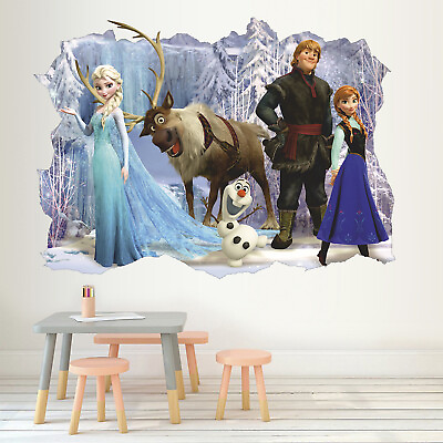 #ad Frozen 3D Wall Sticker Princess Wall Decal Removable Vinyl Sticker Decor $62.75