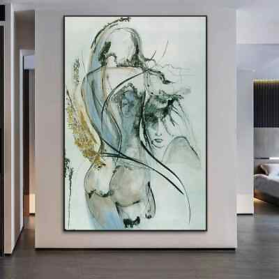 #ad Abstract Wall Art Canvas Painting Women And Man Body Art Poster Canvas Print Art $19.61