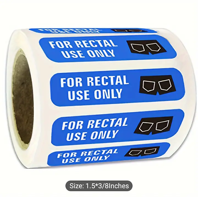 #ad #ad Assorted Lots For Rectal Use Only Prank Joke Funny Blue Stickers BRAND NEW $2.49