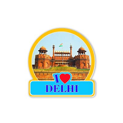 #ad Souvenir Fridge Magnet I Love Delhi Red Fort Home Decoration Kitchen Decor $14.99