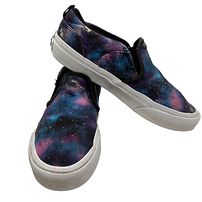 #ad Vans Off The Wall Kids Galaxy Slip On Missy Size 4 Unisex Space Stars $11.98