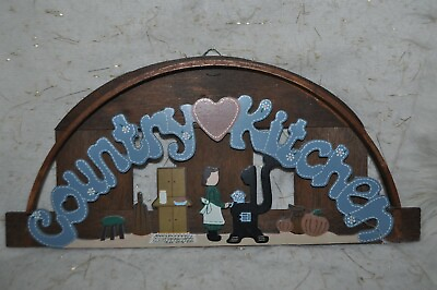 #ad #ad Vintage Country Kitchen Wood Sign Farmhouse Rustic Wall Hanging Decor $9.78